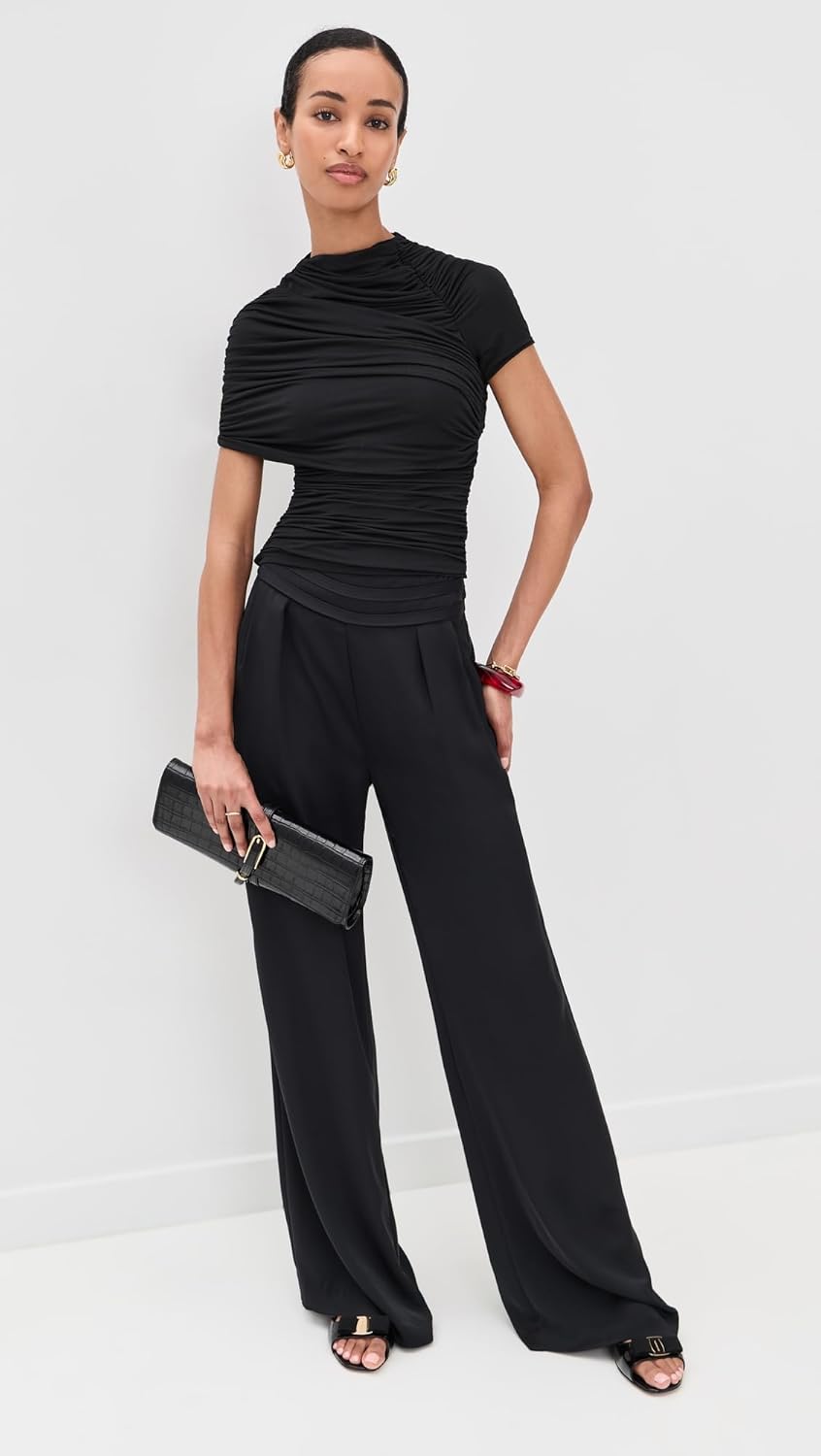 Ramy Brook Women's Satin Charmeuse Joss Pant - Image 5