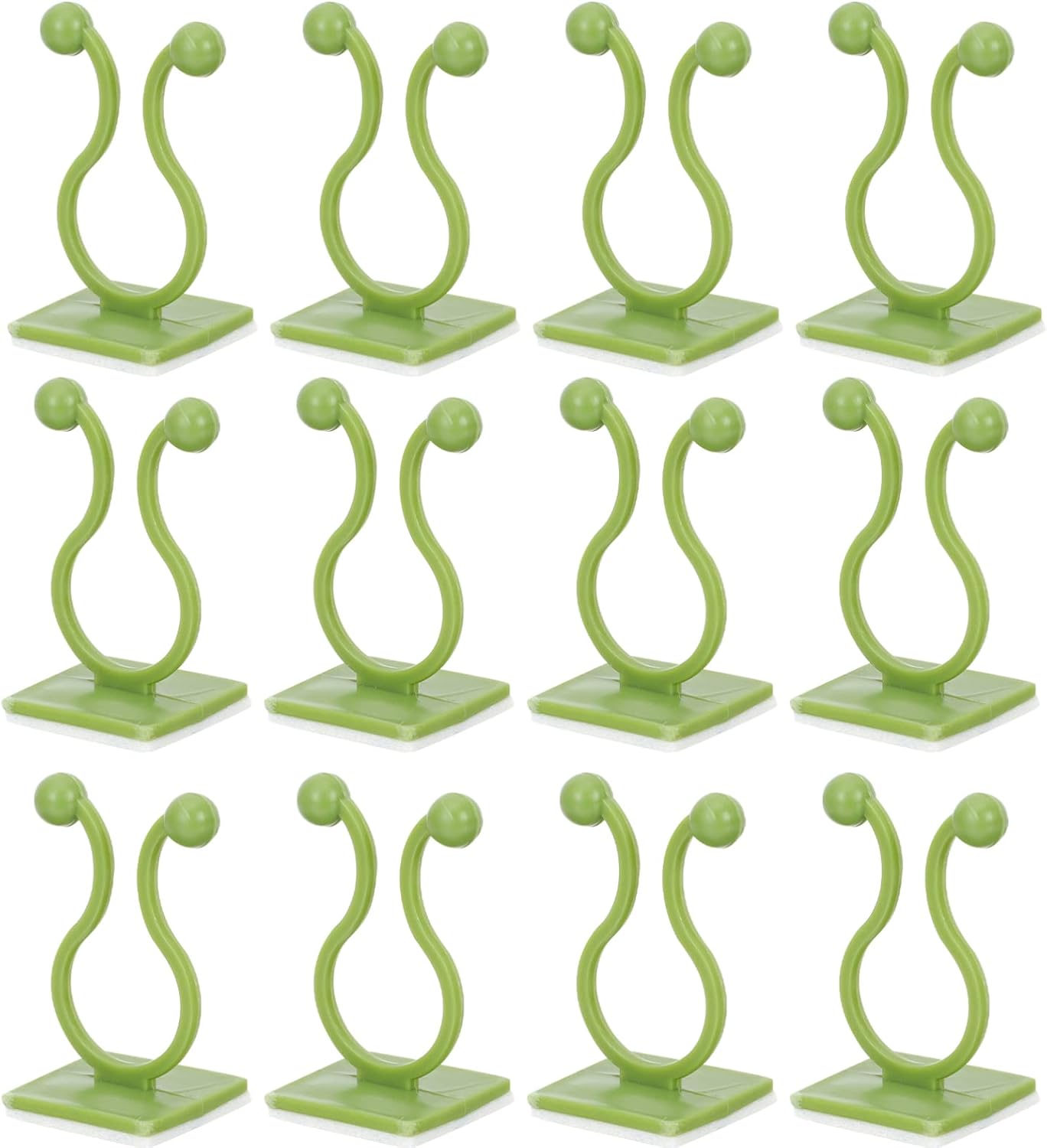 iplusmile 200pcs Plant Climbing Wall Clips Self-Adhesive Multi-Functional Vine Support Hooks for Garden Balcony and Home Use Plant Fixation Clips