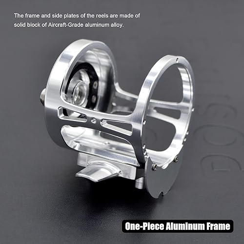 Miniatura 3 de Carretes de arrastre, 9+2 rodamientos de bolas de acero inoxidable, carrete convencional de arrastre de palanca, Marco de aluminio CNC, Alarma de