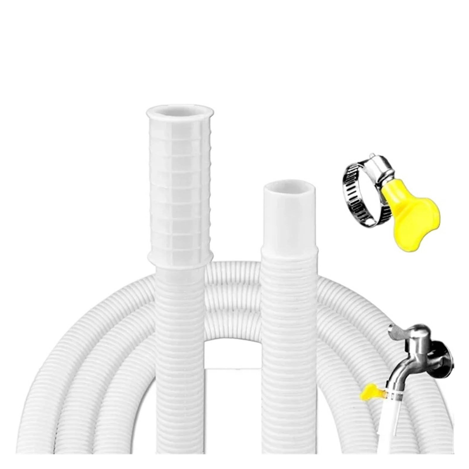 Tubo flessibile di scarico aria condizionata prolunga ingresso acqua Connettore rubinetto lavatrice Bagno Accessori cucina(2M)