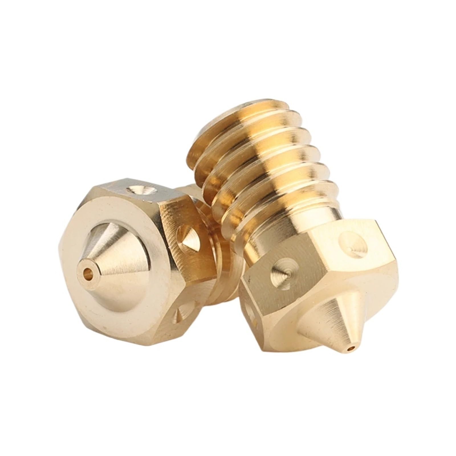 Ugello V6 in ottone, compatibile con Trianglelab, hotend stampante 3D | Accessorio ugello per hotend ed estrusore, per manutenzione e sostituzione su stampante 3D(4pcs,0.1mm)
