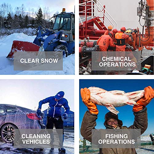 Insulated&Waterproof,Chemical & Oil Resistant, Freezer Work,Warm Gloves,Non-Slip,Ultra Flexible(1 Pair) #TOP4