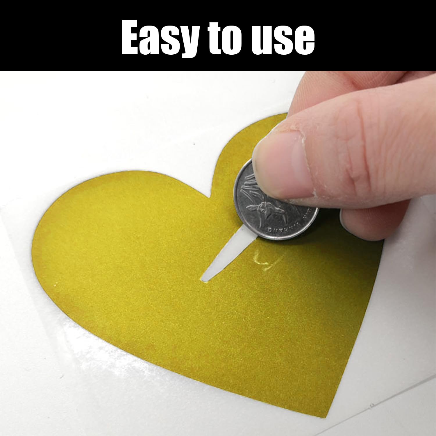 Craftdady 2500 adesivi a forma di cuore, in carta kraft, 2 x 3 cm, autoadesivi, per regali, borse, buste, bollettini per matrimoni