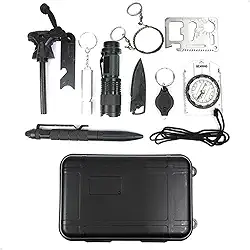 Kit de Sobrevivência Completo Lorben Tático Emergência Defesa Pessoal Viagem Camping Acampamento-GT6367