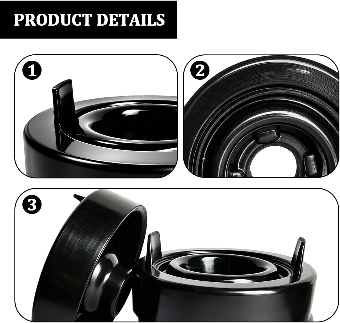 2 Pack 80mm Rubber H4 Headlight Dust Caps
