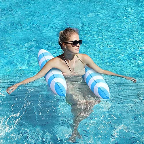 AuoFon 3 Pack Inflatable Pool Floats Hammock, Adults for Size Water Hammock Lounger, Multi-Purpose 4-in-1 Swimming Water Floating Rafts - Thumbnail 4