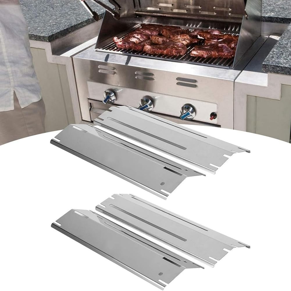 Set di Ricambio per Griglia A Gas per Barbecue con Piastra Riscaldante Regolabile In Acciaio Inossidabile, Kit di Accessori per Cucina All'Aperto, 3 Pezzi