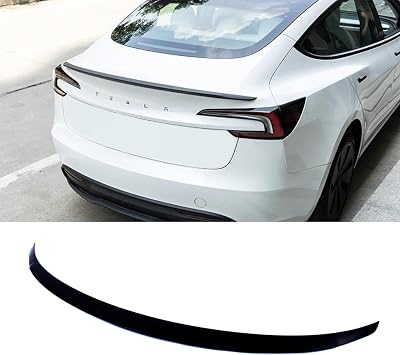 2024 2025 2026 Glossy Black Rear Spoiler Wing Lid for Tesla Model 3 Highland Facelift Long Range & Performance