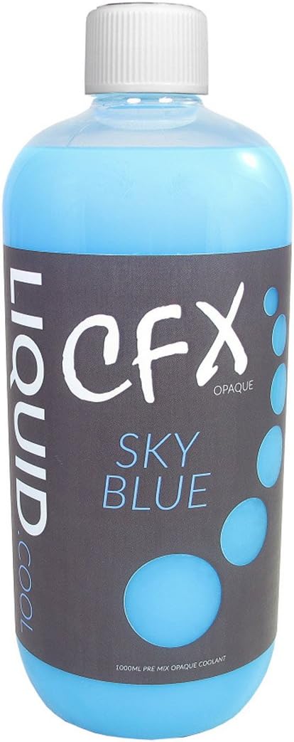 Liquid Cool 1000 ml CFX Pre Mix Opaque Performance Coolant - Sky Blue