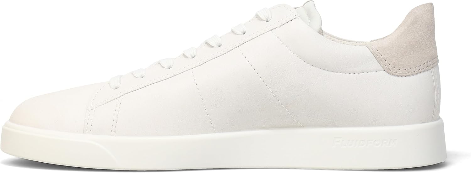 ECCO Men's Street Lite Retro Sneaker, White/Gravel, 10-10.5