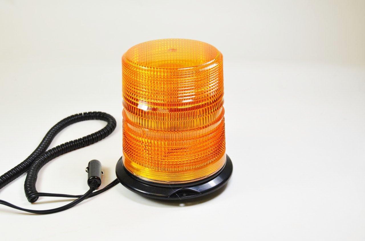 6.1" 12V-48V Magnetic Construction Security Flaher Truck Forklift Amber light