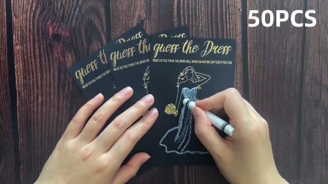 Amazon.com: Bridal Shower Games - 50Pcs Guess The Dress Bridal Shower Game  for Guests
