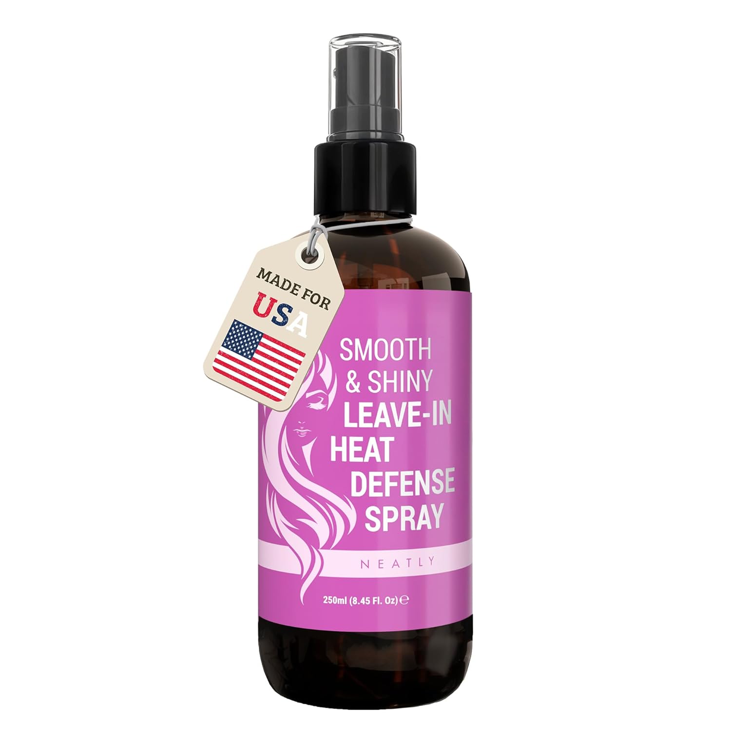 NEATLY Leave-In Keratin Heat Protectant Spray for Hair for Dry, Damaged, Frizzy Hair – Nourishing Formula, Frizz Control, Humidity Shield – No Parabens, Sulfates or Phthalates, 8.5 Oz NEATLY Leave-In Keratin Heat Protectant Spray for Hair for Dry, Damaged, Frizzy Hair – Nourishing Formula, Frizz Control, Humidity Shield – No Parabens, Sulfates or Phthalates, 8.5 Oz