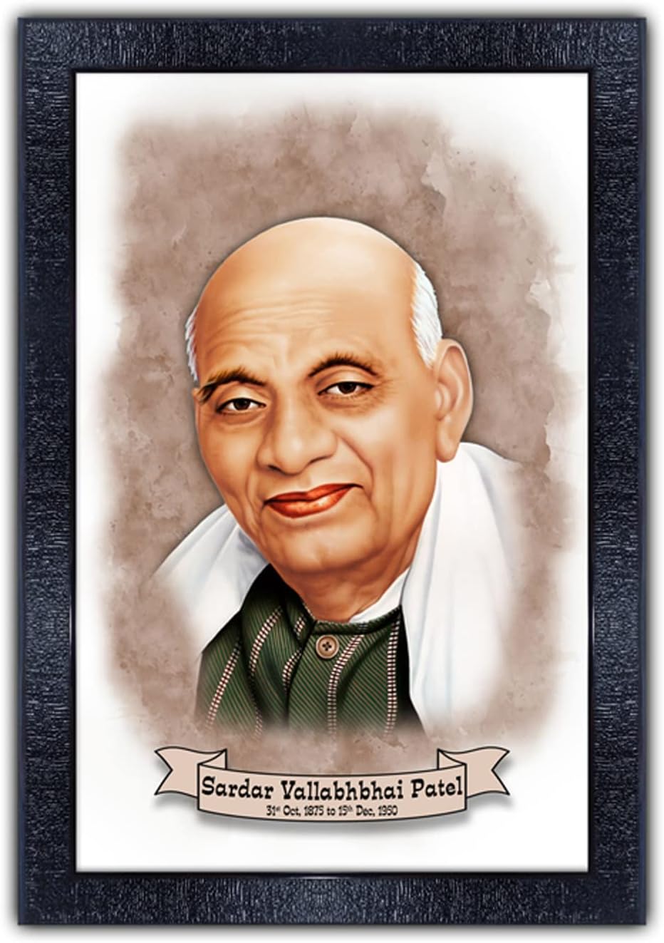 pnf Poster n Frames Sardar Vallabbhai Patel Photo Frame|Study, Living Room Wall|Acrylic Sheet|Motivational|Home Decor|Best Gifting Option(p-141,10 * 14inch,Multicolour)