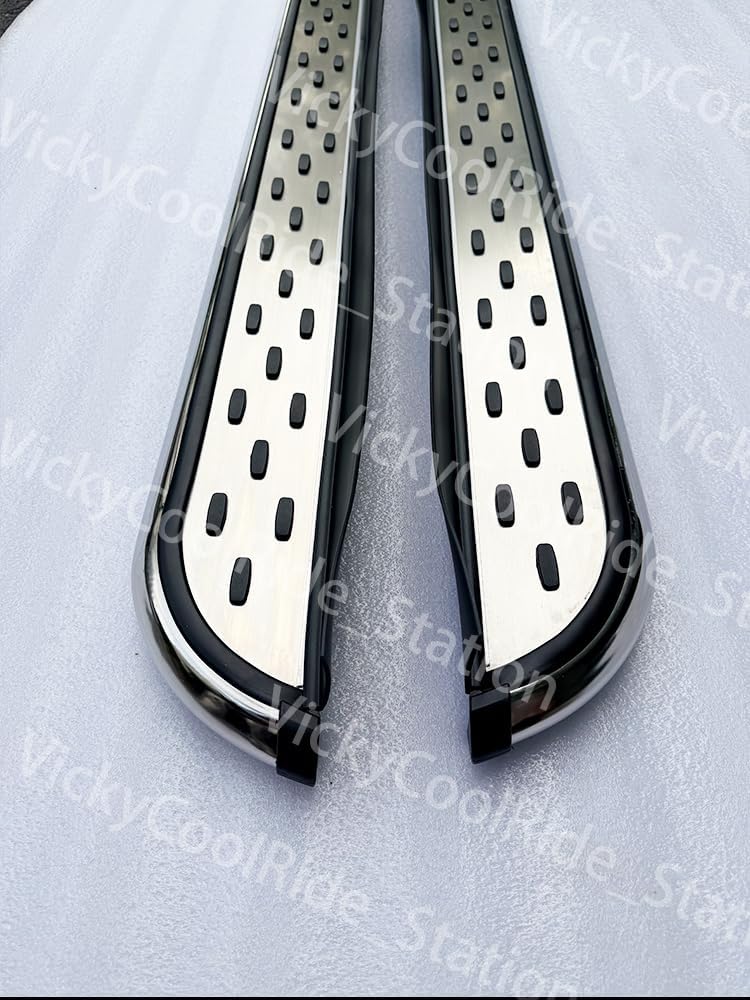 Running Boards for Lincoln MKC 2015-2019, Silver Aluminum Non-Slip Side Steps with Complete Installation Hardware Kit, Lincoln MKC Accessories