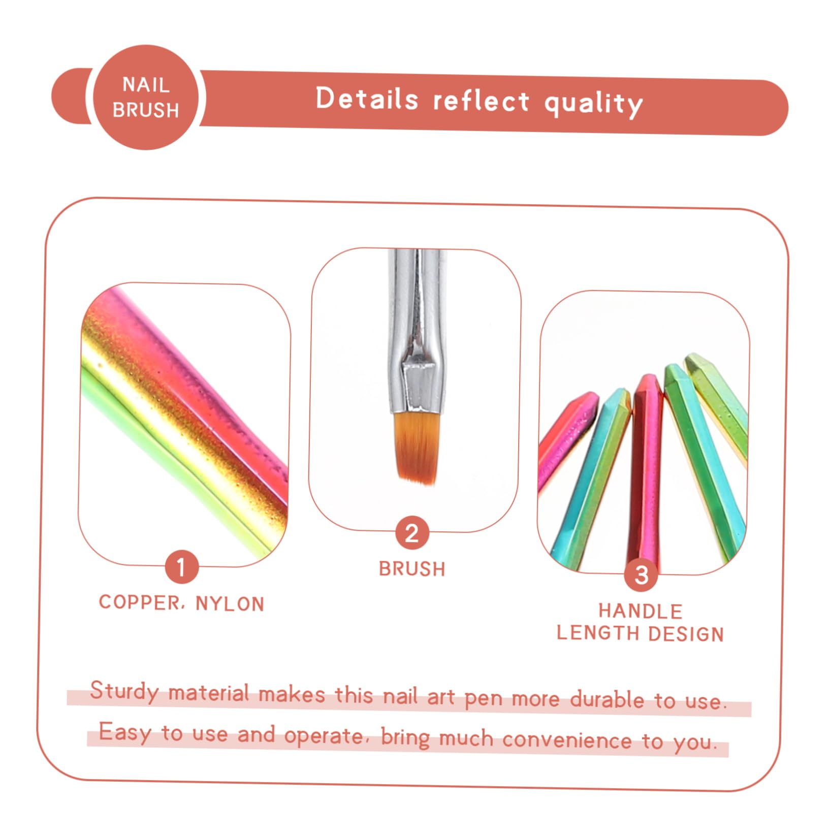 Healeved 24pezzi Penne Per Nail Art Professionale Con Pennelli Per Manicure Strumenti Per Decorazione Unghie Creativo Per Estetiste e Principianti