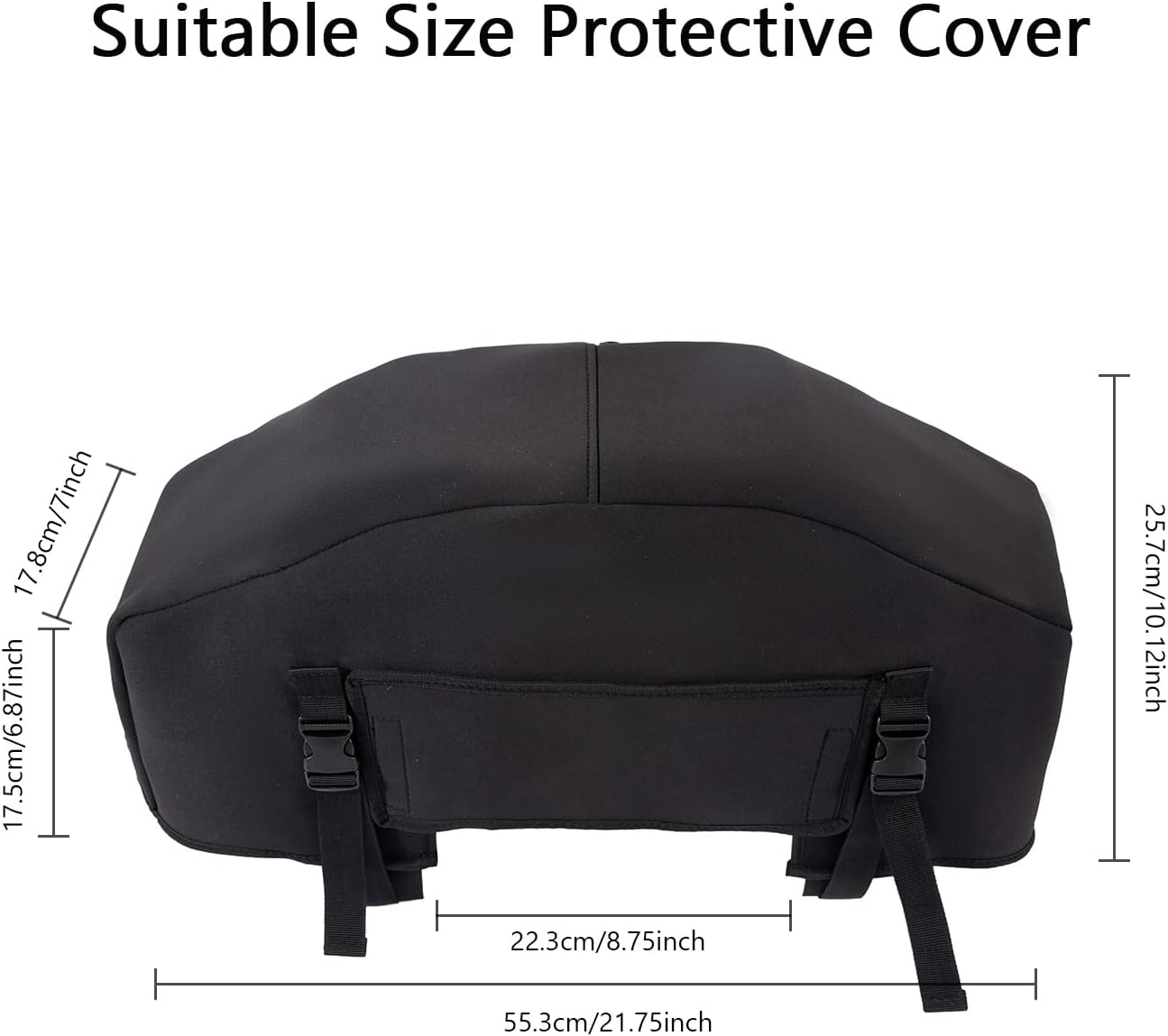 Winch Cover,Heavy Duty UV-resistant Waterproof Winch Protective Cover with Drawstring,Indoor/Outdoor Winch Accessories,Weather Resistant Dust Cover for Electric Winches up to 12000Lbs (Black)