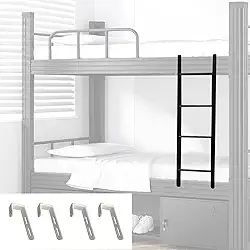 Escada de beliche para beliche, escada de substituição de beliche, escada de decoração de cama resistente para dormitório de motorhome, escada reta multifuncional (tamanho: 116 cm (45"))