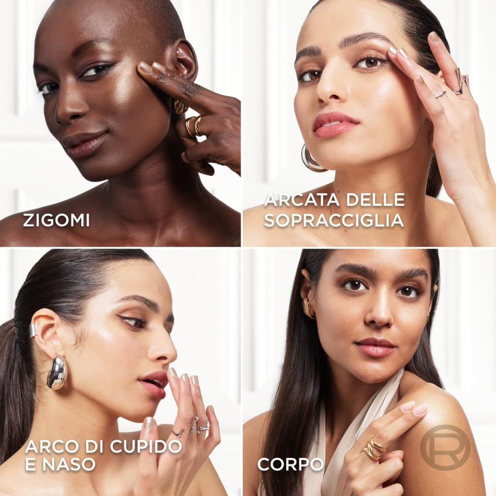 L'Oréal Paris Stick Illuminante Multi-Uso, Per Viso e Corpo, Pelle Luminosa e Radiosa, Effetto Glow Intenso e Istantaneo, Finish che Riflette la Luce, Lumi Glass, Tonalità: 610 Pearl Eclat, 5 gr