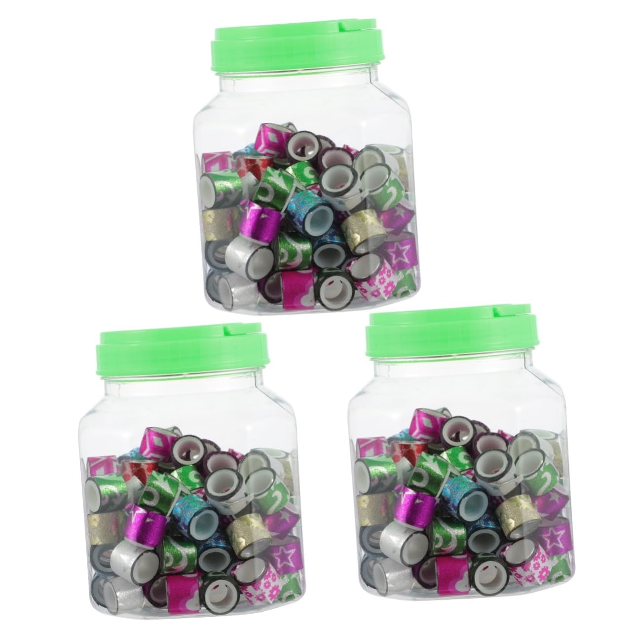 NUOBESTY 270pezzi Adesivo Glitterato Per Paper Tape Decorativi Per Scrapbooking Pianificazione e Decorazioni