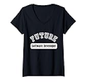 Womens Future Software Developer Student Motivation V-Neck T-Shirt