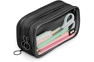 Half & Half Pencil Case / Large Capacity Pencil Pouch / Pencil...