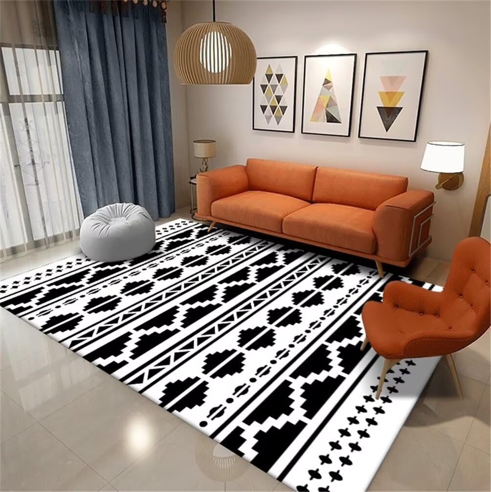 Tapis enfant lavable noir pour éliminer les taches en chambre ado