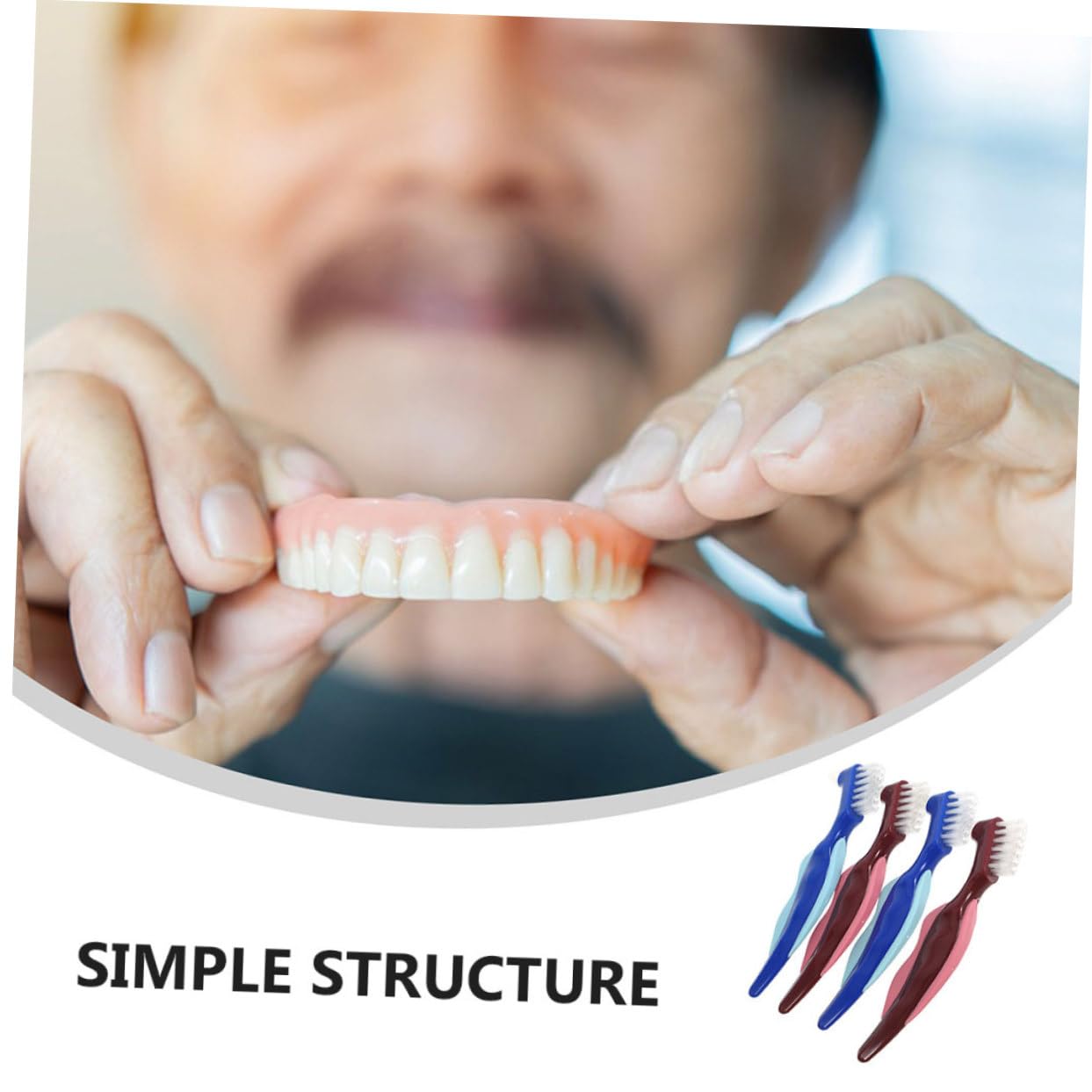FRCOLOR 5 Set Di Spazzolini Da Viaggio Per La Pulizia Dei Denti Piccoli in Pp/nylon Bifacciali Facili Da Trasportare 2 Pezzi*5
