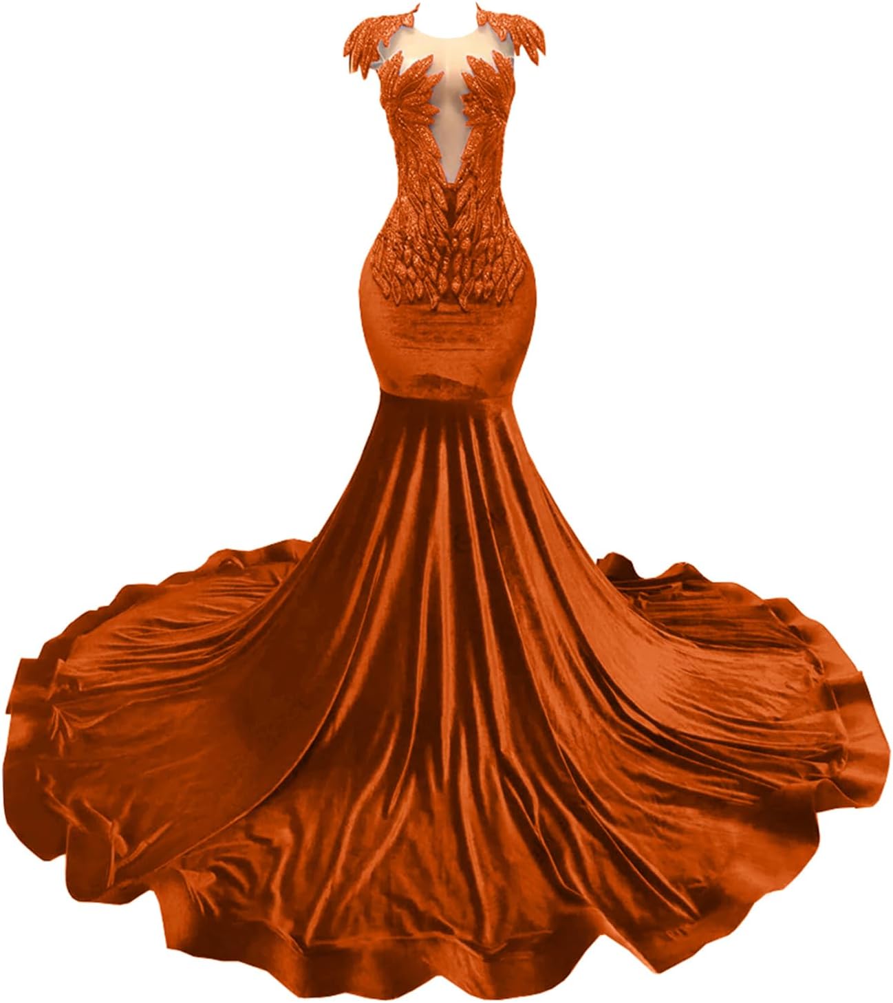 Sparkly Prom Dresses Crystal Beaded Pageant Celebrity Gala Mermaid Velvet Evening Party Gown
