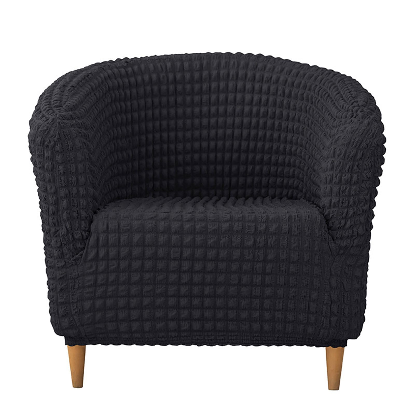 Nucelit Sofa Cover for Dining Room Sofa Seersuckers Textured Protectors with Pleated Skirt for Sectional Couch Thick Couch Cover