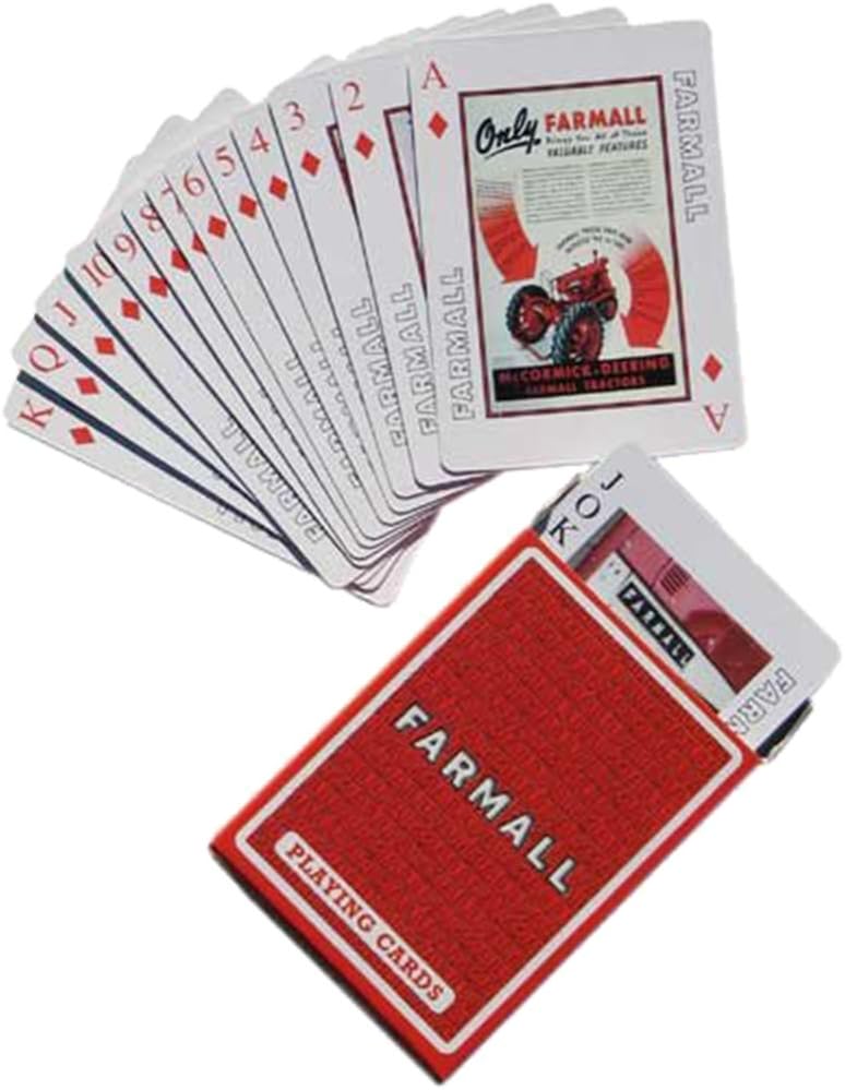 Key Enterprises, Inc. Farmall Tractor Collectible Playing Cards