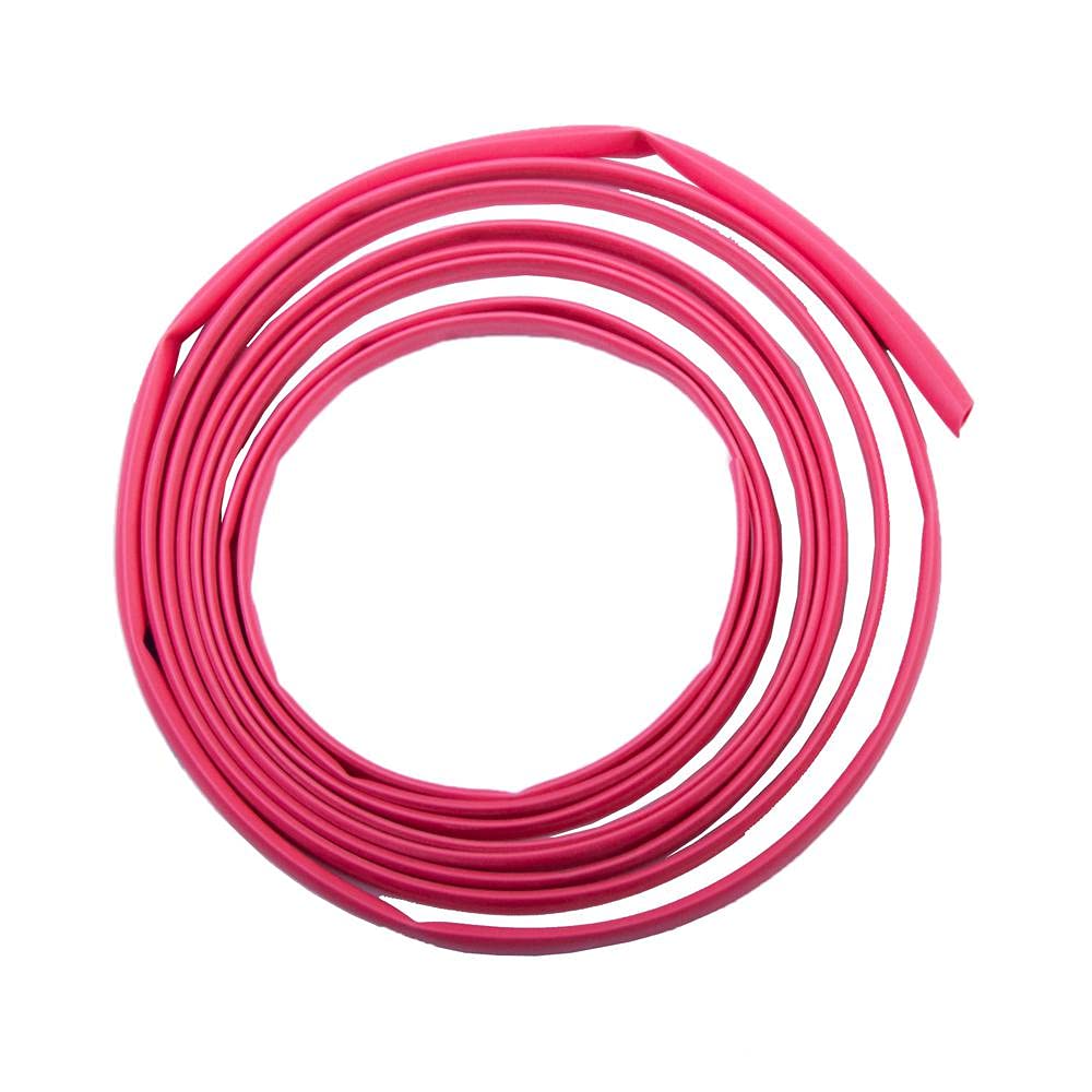 SOOTRA Polyolefin Heat Shrinkable Tube Length 5 Meters Heat Shrink Cable Sleeve Size - 2.5mm Dia,Color - RED-image-25