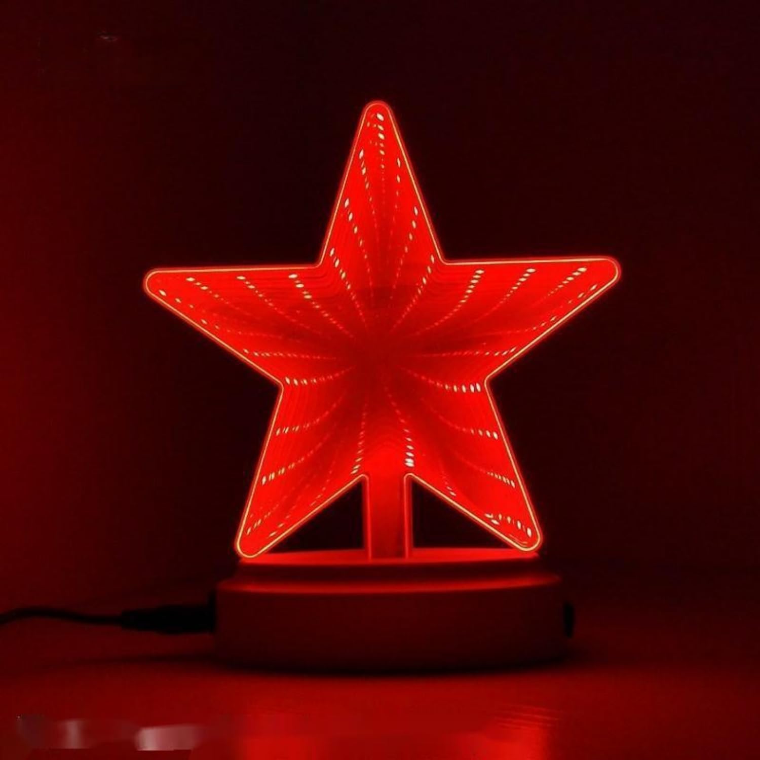 LED Mirror Effect Night Light, Dreamy Shape Decorative Neon Sign Bedroom, Living Room Decor Party, Valentine's Day Gift(Star)