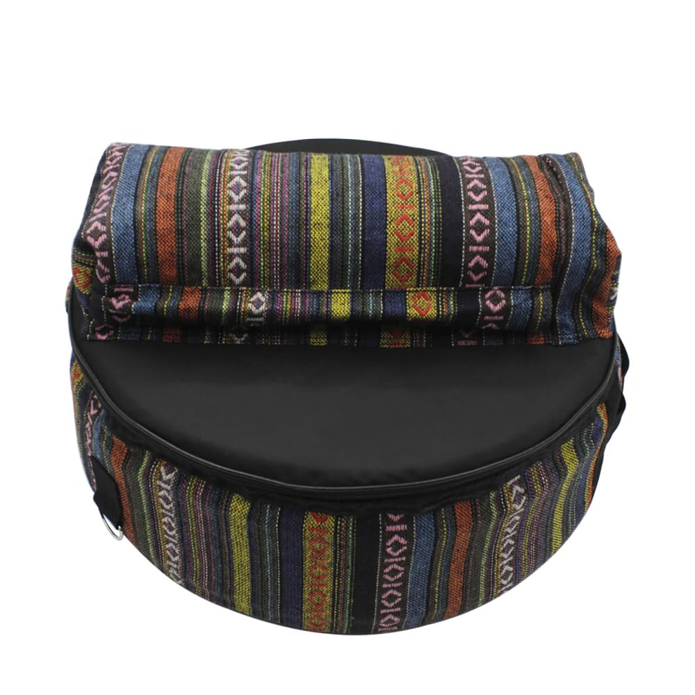 Snare Drum Bag Ethnic Style Pattern Backpack Drum Case With Outside Pockets Storage Pouch Instrument Accessories