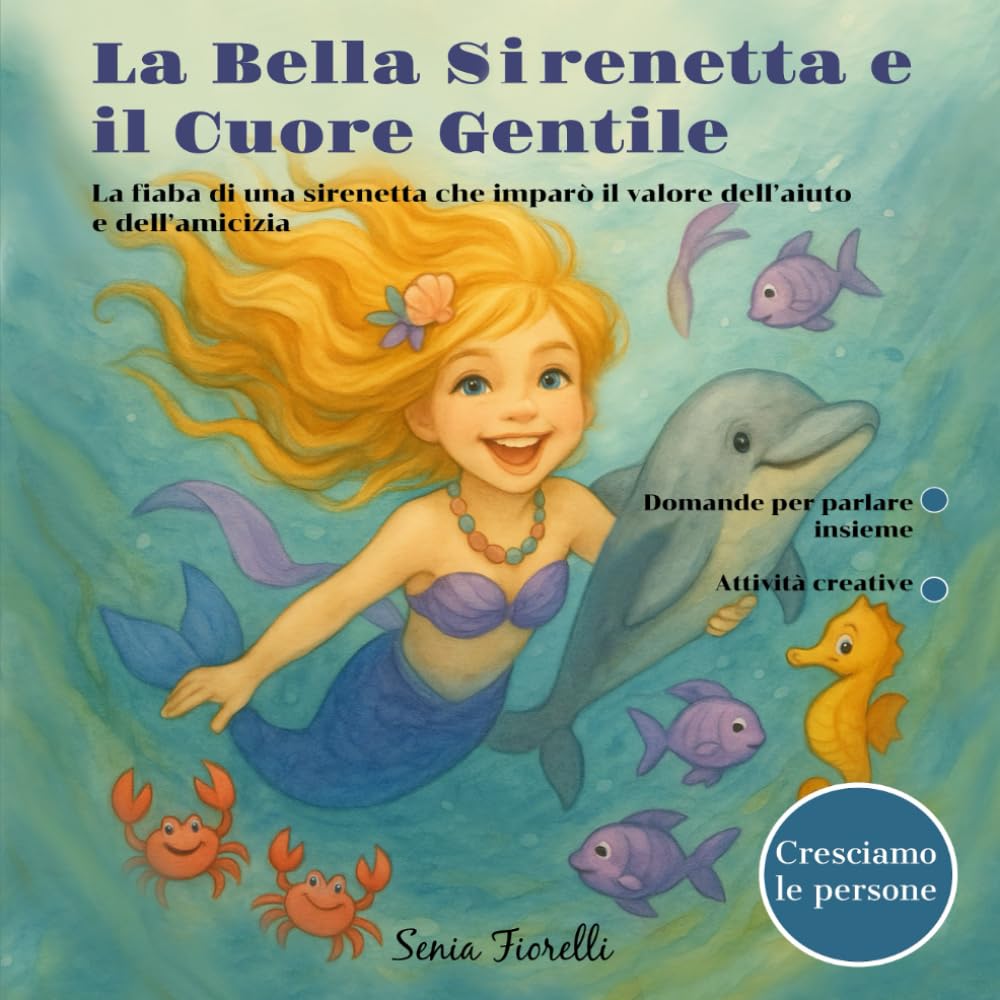 La Bella Sirenetta e il Cuore Gentile: La fiabba di una sirenetta che imparò il valore dell’aiuto e dell’amicizia (Cresciamo le persone)