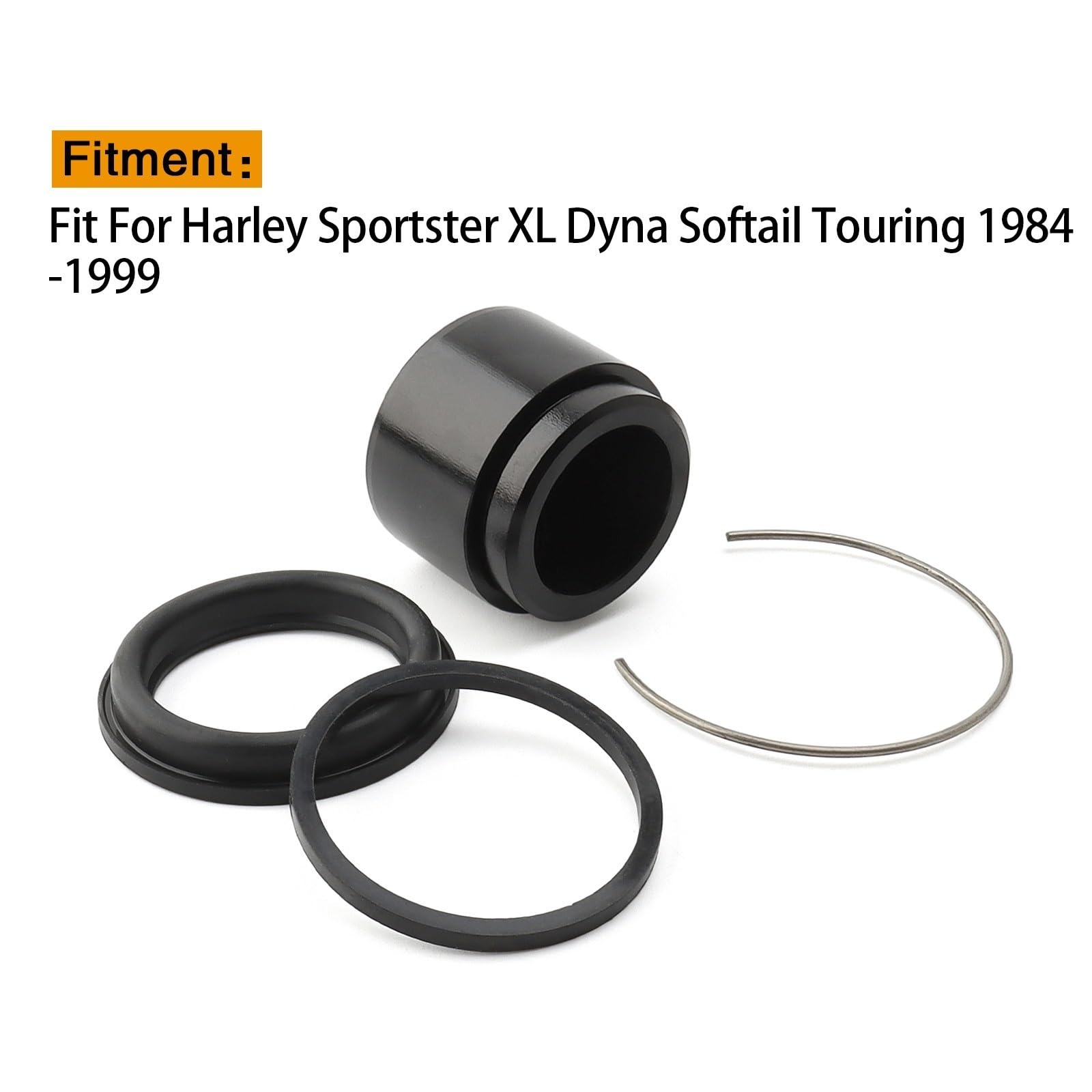 Arretratore Pistoncini Kit di revisione Pinza Freno Posteriore 44946-86 Adatto per Harley Sportster XL Dyna FXD Softail Fat Boy Touring Road King Electra Glide 87-1999 Pistone del Freno