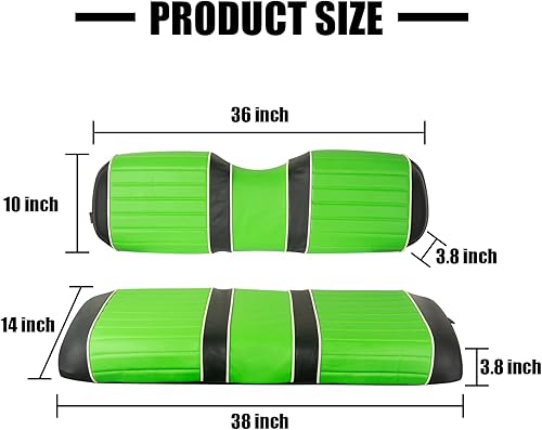 Miniatura 6 de NOKINS Funda de asiento de diamante para carrito de golf EZGO Yamaha, cubierta de asiento de vinilo para carrito de golf