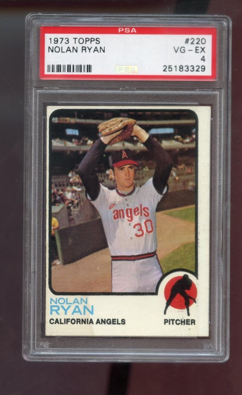1973 Topps #220 Nolan Ryan PSA 4 Graded Baseball Card MLB California Angels