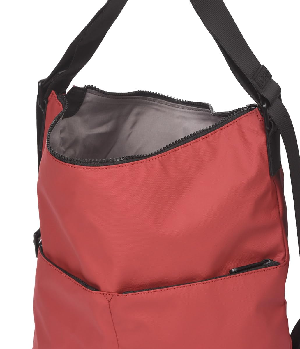 KCB Bolso-Mochila Dual | Versátil y Práctico | Múltiples Bolsillos con Cremallera | Material Resistente | Asas Ajustables | 100% Vegano