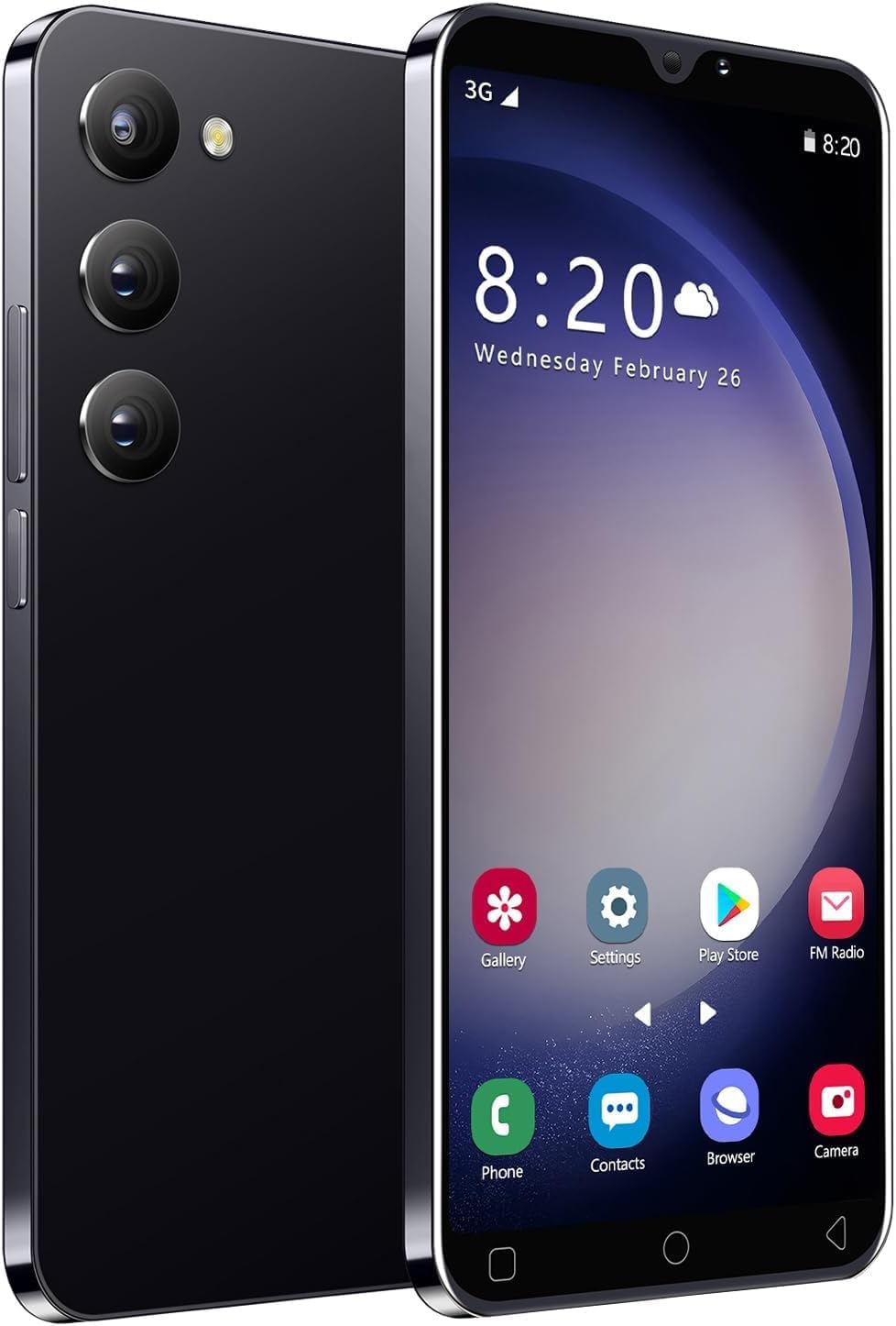 Unlocked Cell Phone, Android 14 Smart Phones 2+8G, 5.8 Inch HD Smartphone, 2850mAh Long Battery Cellphone, Dual Sim Mobile Phones (Black-1)