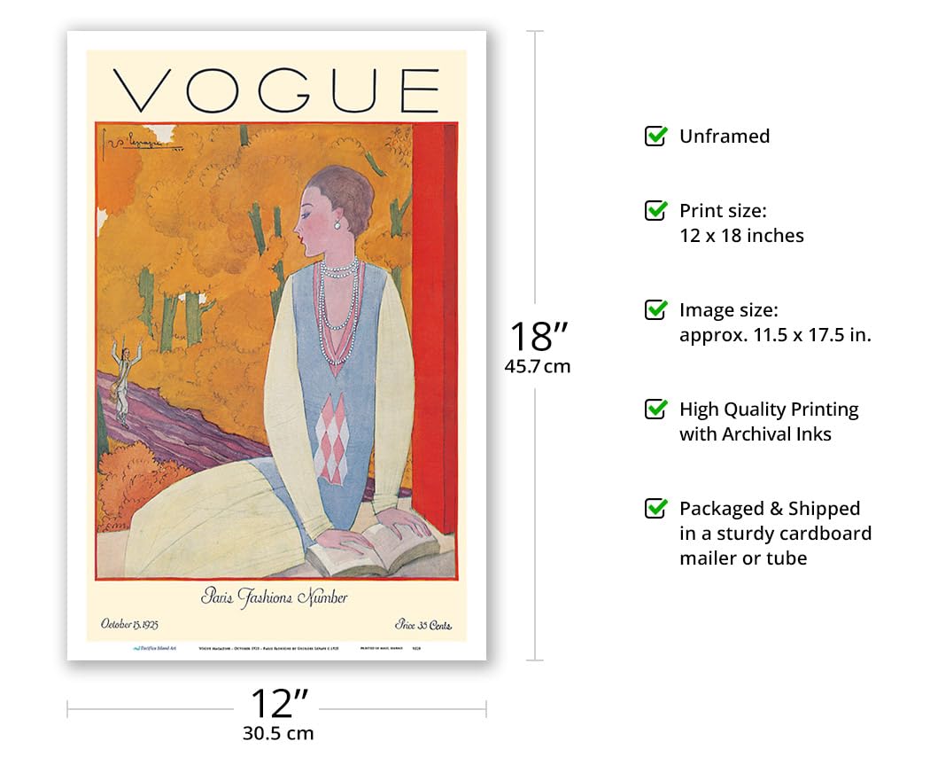 Amazon.com: Fashion Magazine - October 1925 - Paris Fashions