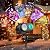 Halloween Projector Lights Outdoor, 13 Projection Card Halloween Decorations Outdoor Light 3D Ocean Wave Holiday Projector Lighting for Outside Home Party House Decor Slide Show