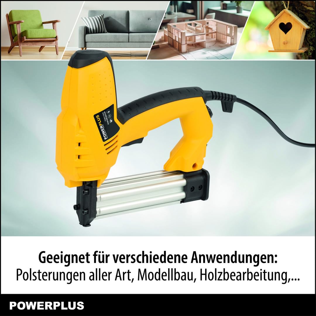 Grapadora Clavadora Eléctrica Powerplus POWX13800 | Poolaria