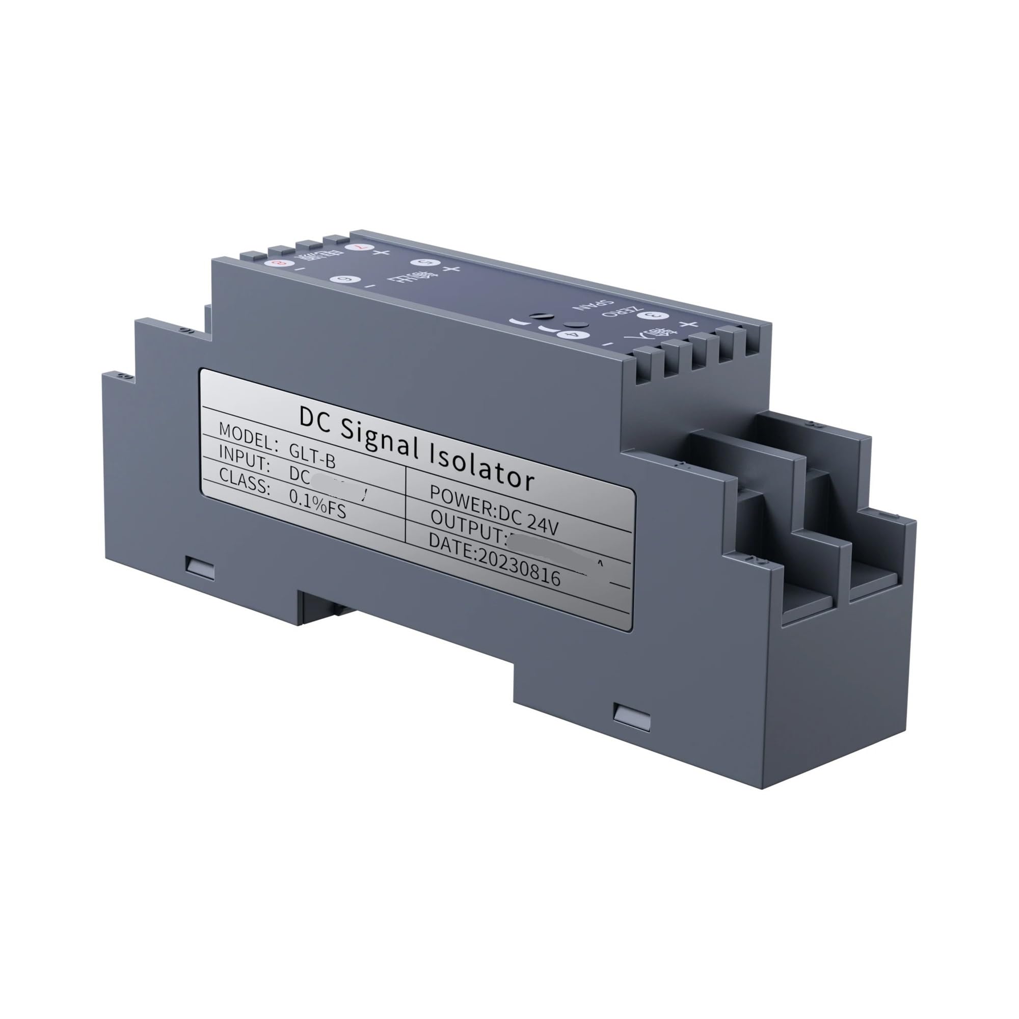 Isolateur de signal CC 24V entrée 4-20mA vers convertisseur de tension analogique