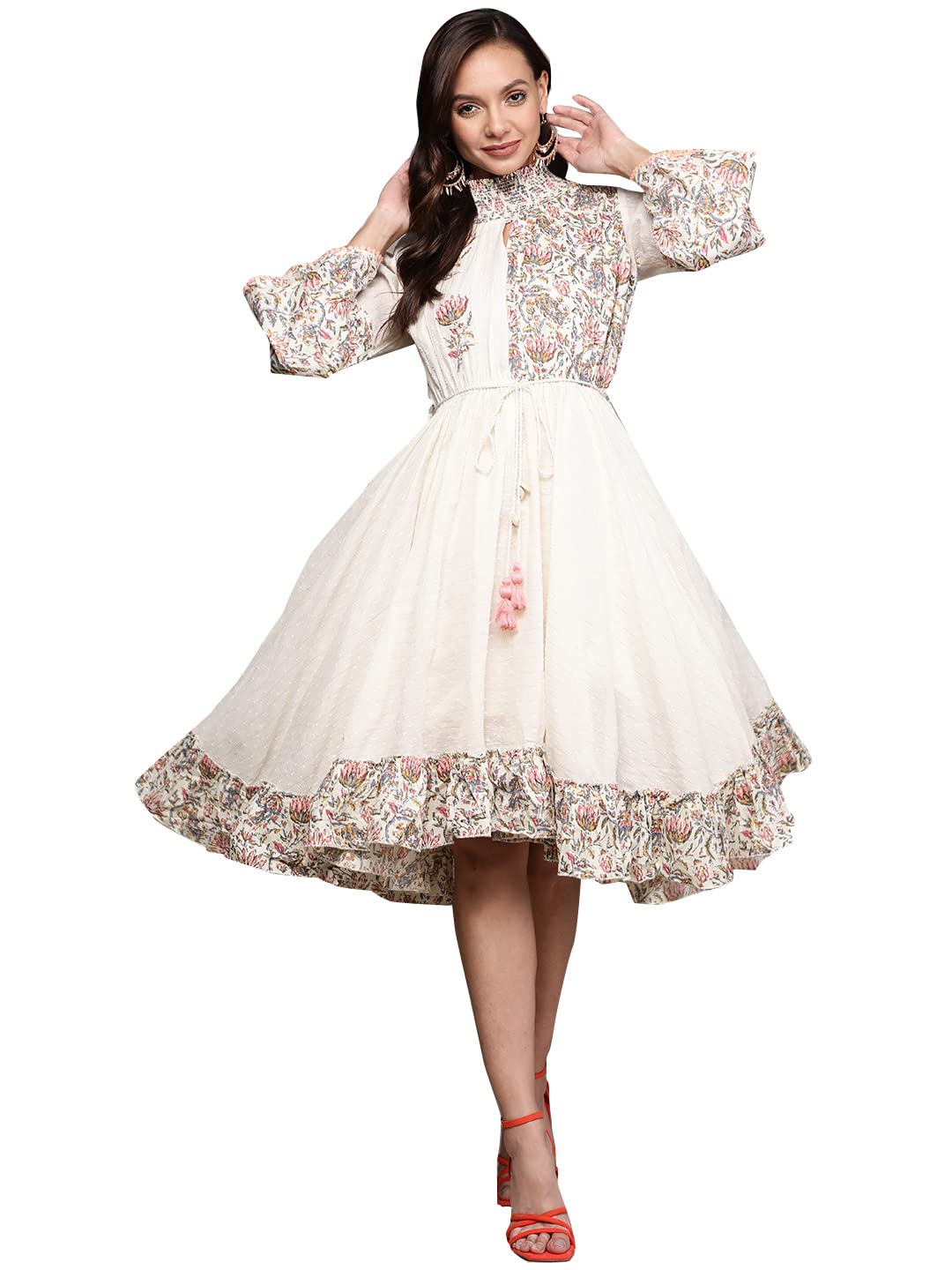 ishin Women's Fit and Flare Mini Dress-picture-19