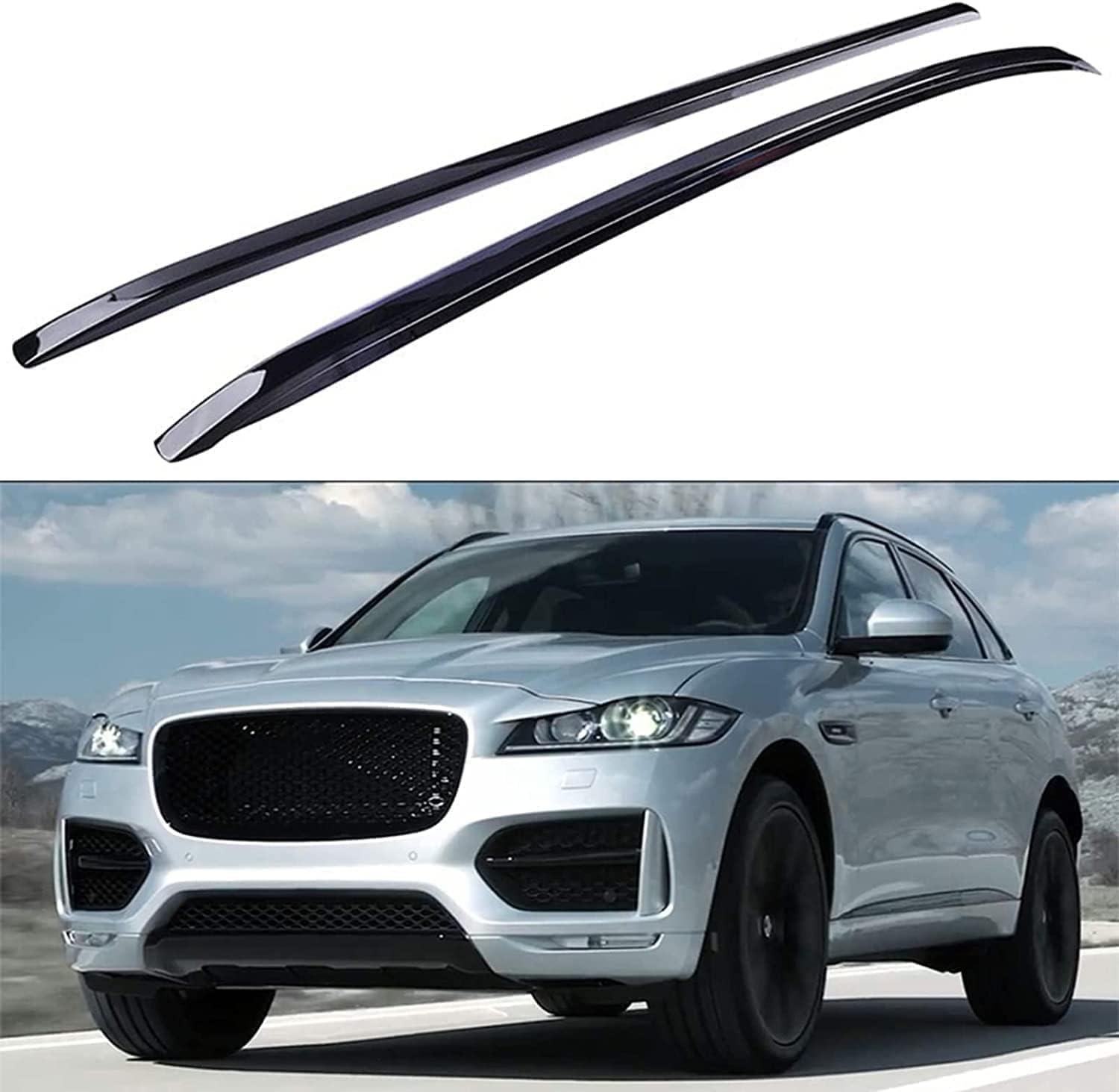 Galerie de toit premium en aluminium pour Jaguar F-Pace 2016-2021