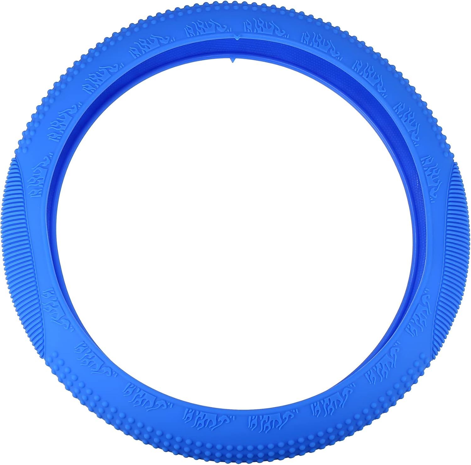 uxcell Car Blue 33cm-46cm Dia Silicone Nonslip Steering Wheel Cover Protector