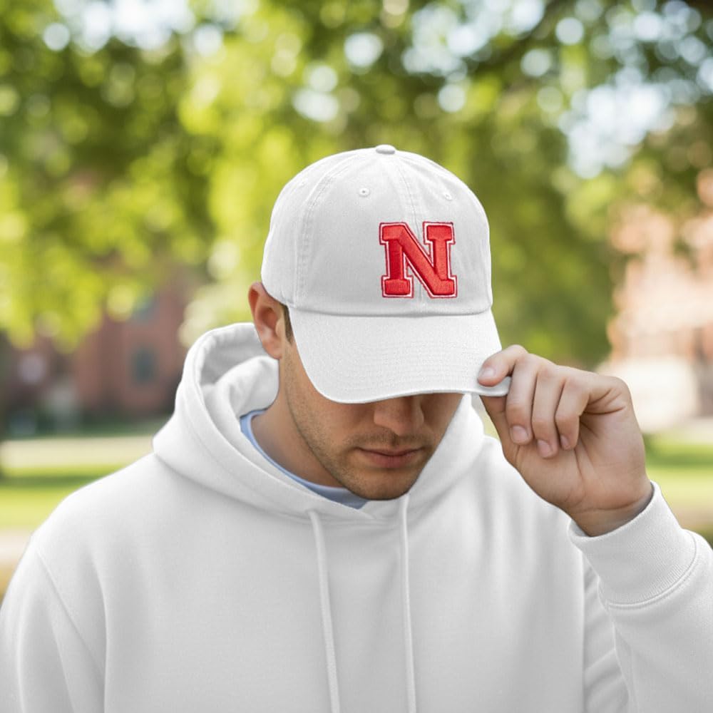 Desert Cactus University of Nebraska Baseball Hat Huskers GBR NU Brimmed Embroidered Hats Cap Adjustable Cloth Strap Adult
