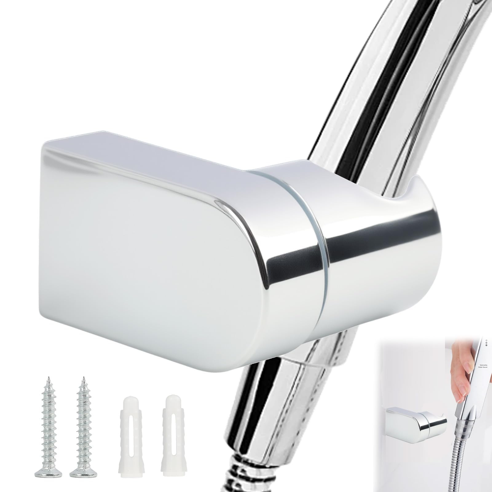 Duschkopfhalterung Brauseanschlussbogen Mit Halter Wand Brausehalte Kompatibel Mit Den Meisten Duschkopf Brauseschlauch