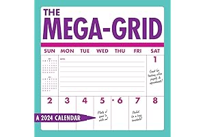 Monster Grid 2024 Wall Calendar
